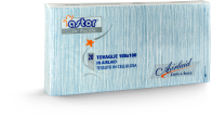 Tovaglia in carta a secco Cotton Azzurro